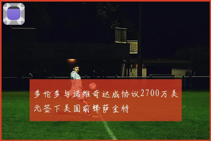 多伦多与诺维奇达成协议2700万美元签下美国前锋萨金特
